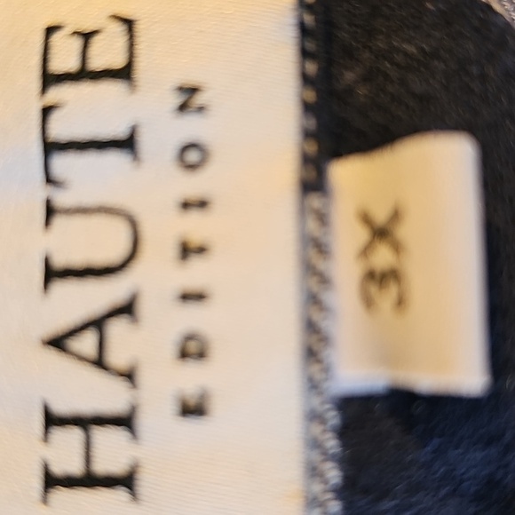 HAUTE EDIITION‎ Blue & White Checkered Button-Up Shirt. Size 3X. - Picture 6 of 9